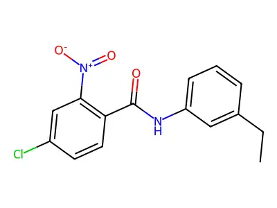 4-chloro-N-(3-ethylphenyl)-2-nitrobenzamide structure