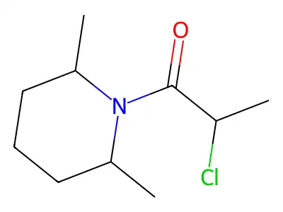 2-Chloro-1-(2,6-dimethylpiperidin-1-yl)propan-1-one structure