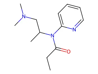 N-(2-(Dimethylamino)-1-methylethyl)-N-2-pyridinylpropanamide structure