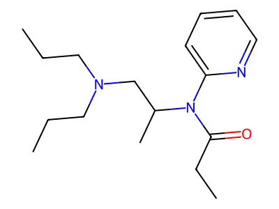 Propanamide, N-(2-(dipropylamino)-1-methylethyl)-N-2-pyridinyl- structure
