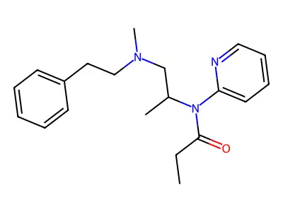 Propanamide, N-(1-methyl-2-(methyl(2-phenylethyl)amino)ethyl)-N-2-pyridinyl- structure