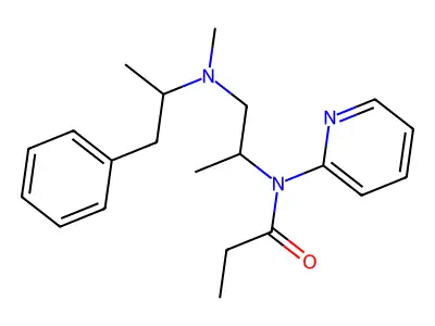 N-(1-Methyl-2-(methyl(1-methyl-2-phenylethyl)amino)ethyl)-N-2-pyridinylpropanamide structure