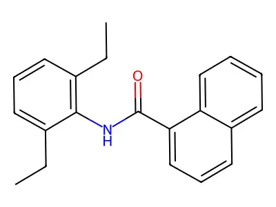 N-(2,6-Diethylphenyl)-1-naphthamide structure