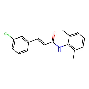 (E)-3-(3-chlorophenyl)-N-(2,6-dimethylphenyl)prop-2-enamide structure
