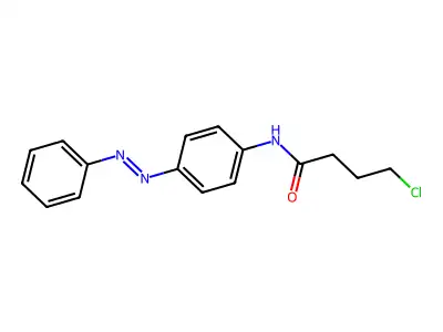 Butanamide, 4-chloro-N-[4-(2-phenyldiazenyl)phenyl]- structure