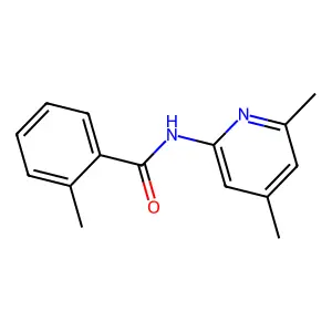 N-(4,6-dimethylpyridin-2-yl)-2-methylbenzamide structure