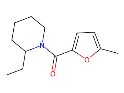 (2-Ethylpiperidin-1-yl)(5-methylfuran-2-yl)methanone structure
