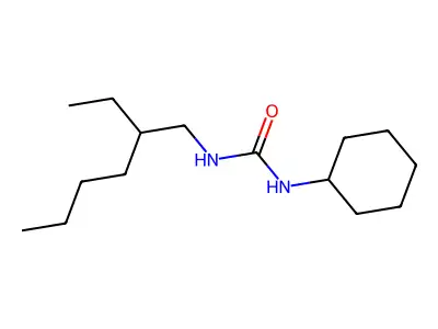 Ethylhexyl cyclohexyl urea structure