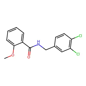 N-(3,4-dichlorobenzyl)-2-methoxybenzamide structure