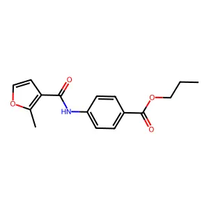 Propyl 4-[(2-methylfuran-3-carbonyl)amino]benzoate structure
