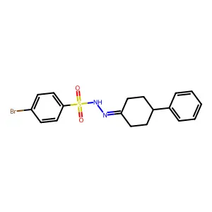 4-bromo-N'-(4-phenylcyclohexylidene)benzenesulfonohydrazide structure
