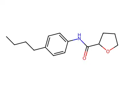 N-(4-butylphenyl)tetrahydrofuran-2-carboxamide structure