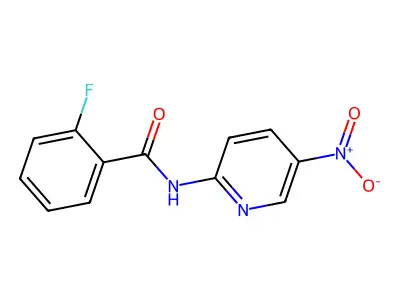2-fluoro-N-(5-nitropyridin-2-yl)benzamide structure