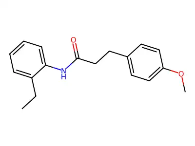 N-(2-Ethylphenyl)-3-(4-methoxyphenyl)propanamide structure