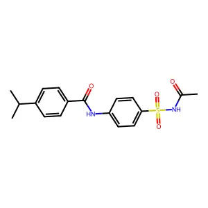 N-[4-(acetylsulfamoyl)phenyl]-4-propan-2-ylbenzamide structure