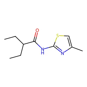 2-ethyl-N-(4-methyl-1,3-thiazol-2-yl)butanamide structure