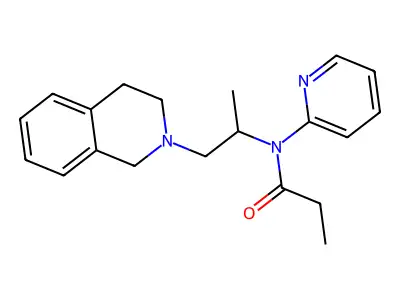 N-(2-(3,4-Dihydro-2(1H)-isoquinolinyl)-1-methylethyl)-N-2-pyridinylpropanamide structure