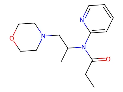 Propanamide, N-(1-methyl-2-(4-morpholinyl)ethyl)-N-2-pyridinyl- structure