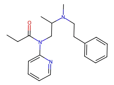 N-(2-(Methyl(2-phenylethyl)amino)propyl)-N-2-pyridinylpropanamide structure
