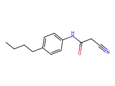 N-(4-butylphenyl)-2-cyanoacetamide structure