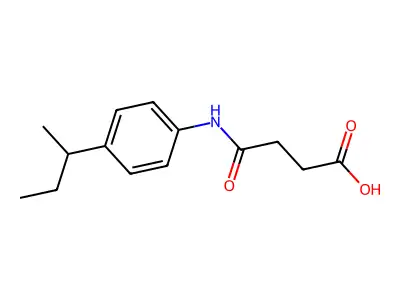 4-(4-Butan-2-ylanilino)-4-oxobutanoic acid structure