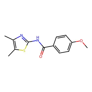 N-(4,5-dimethyl-1,3-thiazol-2-yl)-4-methoxybenzamide structure