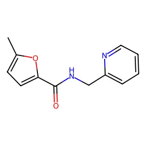 5-甲基-N-(吡啶-2-基甲基)呋喃-2-甲酰胺 structure