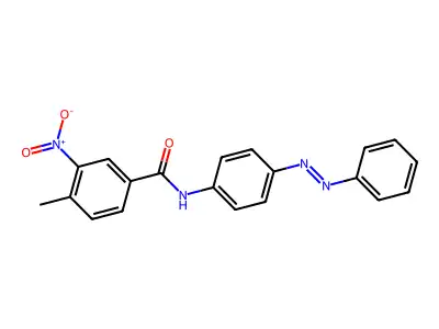 Benzamide, 4-methyl-3-nitro-N-[4-(2-phenyldiazenyl)phenyl]- structure