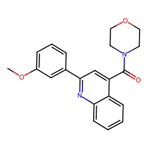 [2-(3-Methoxyphenyl)quinolin-4-yl]-morpholin-4-ylmethanone structure