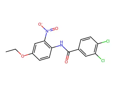 3,4-dichloro-N-(4-ethoxy-2-nitrophenyl)benzamide structure