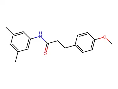 N-(3,5-dimethylphenyl)-3-(4-methoxyphenyl)propanamide structure