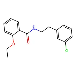 N-[2-(3-chlorophenyl)ethyl]-2-ethoxybenzamide structure