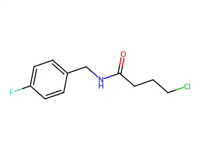 4-Chloro-N-(4-fluorobenzyl)butanamide structure