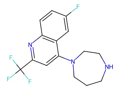 4-(1,4-Diazepan-1-yl)-6-fluoro-2-(trifluoromethyl)quinoline structure