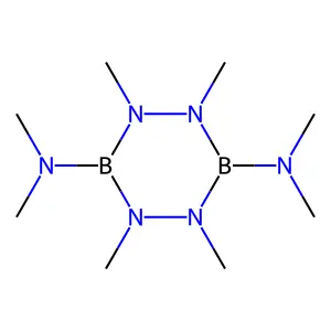 1,2,4,5,3,6-Tetrazadiborine-3,6-diamine, tetrahydro-N,N,N',N',1,2,4,5-octamethyl- structure