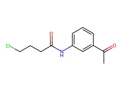 N-(3-acetylphenyl)-4-chlorobutanamide structure