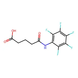 5-Oxo-5-(2,3,4,5,6-pentafluoroanilino)pentanoic acid structure