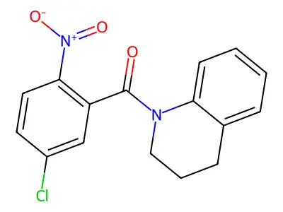 (5-chloro-2-nitrophenyl)-(3,4-dihydro-2H-quinolin-1-yl)methanone structure