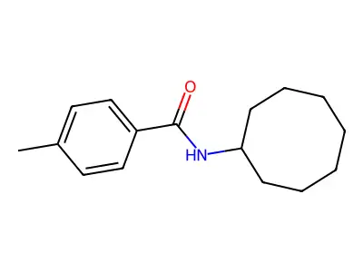 N-cyclooctyl-4-methylbenzamide structure