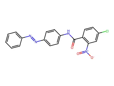 Benzamide, 4-chloro-2-nitro-N-[4-(2-phenyldiazenyl)phenyl]- structure