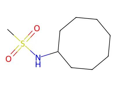 N-cyclooctylmethanesulfonamide structure