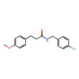 N-(4-氯苄基)-3-(4-甲氧基苯基)丙酰胺 structure