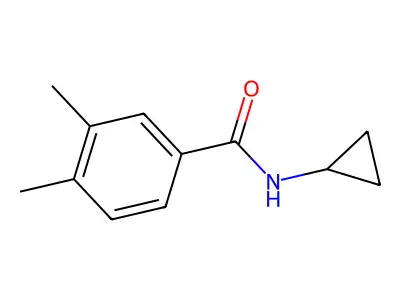 N-cyclopropyl-3,4-dimethylbenzamide structure