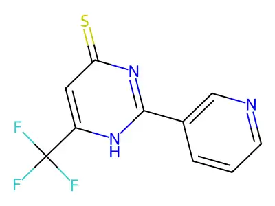 4-Mercapto-2-(pyrid-3-yl)-6-(trifluoromethyl)pyrimidine structure