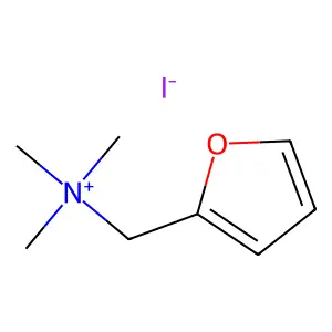 2-Furanmethanaminium, N,N,N-trimethyl-, iodide (1:1) structure
