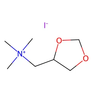 1,3-Dioxolane-4-methanaminium, N,N,N-trimethyl-, iodide (1:1) structure