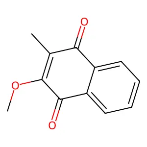 1,4-Naphthoquinone, 2-methoxy-3-methyl- structure