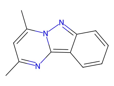 2,4-Dimethylpyrimido[1,2-b]indazole structure