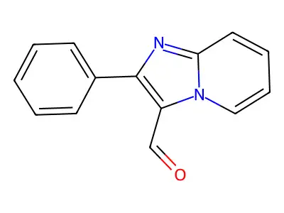 3-Formyl-2-phenylimidazo(1,2-a)pyridine structure