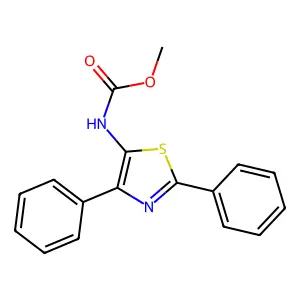 Methyl (2,4-diphenyl-1,3-thiazol-5-yl)carbamate structure